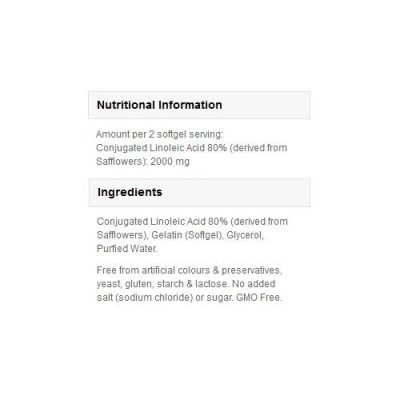 Конюгирана линоленова киселина (CLA) 1000 мг 60/180 дражета | Myprotein Помага за регулиране на теглото Може да повиши мускулната маса Придава енергия и сила Изгаря мазнините Силен антиоксидант Конюг Конюгирана линоленова киселина (CLA) 1000 мг 60/180 дра