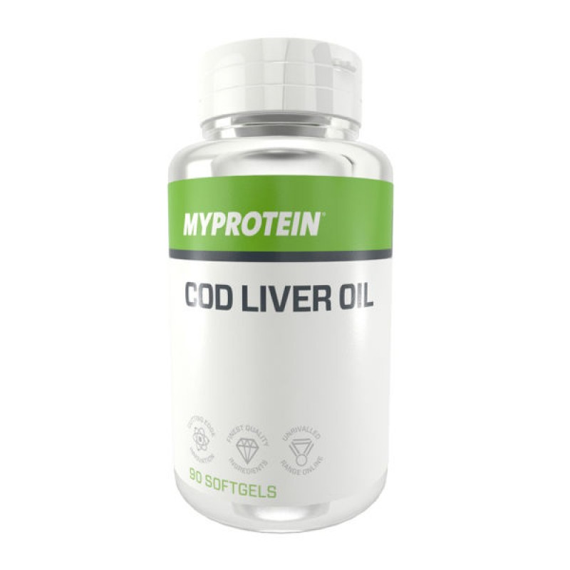 Масло от черен дроб на треска (Cod Liver Oil) 1000мг 90 капсули | Myprotein