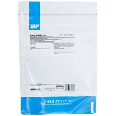 Grape Seed Extract (95% OPC) 100 гр I MYPROTEIN Grape Seed Extract (95% OPC) 100 гр I MYPROTEINПонижава холестерола
Има противораково действие
Против диабет, артрит, остеопороза
Спомага за по-доброто кръвообращение
Против образуване на тром Grape Seed Extract (95% OPC) 100 гр I MYPROTEIN Понижава холестерола Има противораково действие Против диабет, артрит, остеопороза Спомага за по-доброто кръвообращение Против образуване на тромбове П Grape Seed Extract (95% OPC) 100 гр I MYPROTEIN Понижав