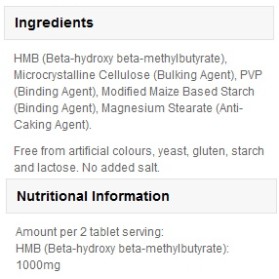 HMB 500 мг 180 таблетки | MyProtein