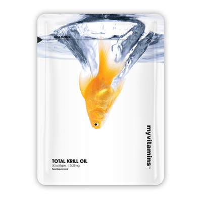Total Krill Oil 500 мг 30 гел-капсули I Myvitamins Срещу болести на сърцето Предотвратява атеросклерозата Възпрепятства появата на диабет Бори се с депресията За регенериране на клетките Има противов Total Krill Oil 500 мг 30 гел-капсули I Myvitamins Срещ