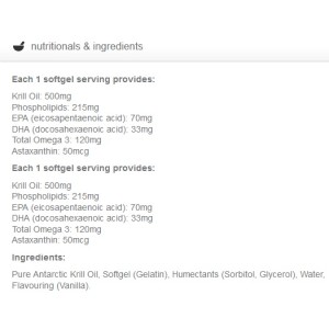 Total Krill Oil 500 мг 30 гел-капсули I Myvitamins