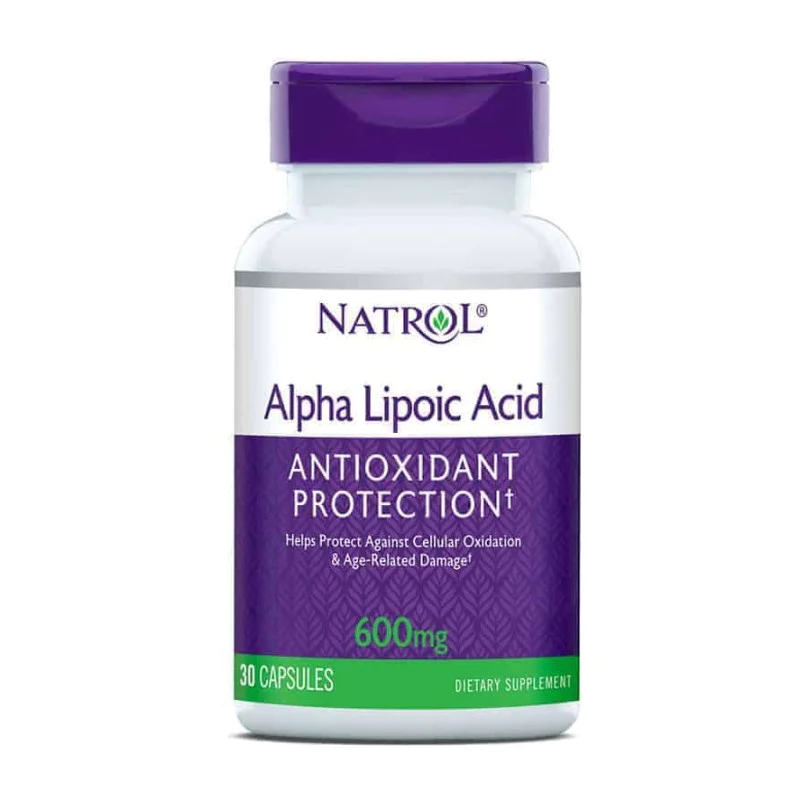 Alpha Lipoic Acid 600 мг 30 капсули | Natrol Alpha Lipoic Acid 600 мг 30 капсули | NatrolМощен антиоксидант
Предпазва от възникване на различни заболявания, свързани с възпаление в организма
Действа успешно против диабет
Съдейства за регулира Alpha Lipoic Acid 600 мг 30 капсули | Natrol Мощен антиоксидант Предпазва от възникване на различни заболявания, свързани с възпаление в организма Действа успешно против диабет Съдейства за регулиране Alpha Lipoic Acid 600 мг 30 капсули | Natrol Мощен ант