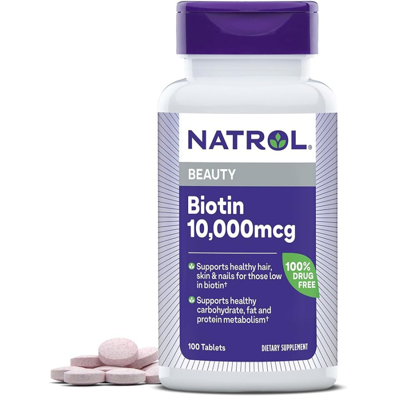 Biotin 10,000 мкг 100 таблетки | Natrol