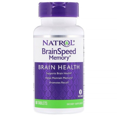 BrainSpeed Memory 60 таблетки | Natrol По-добра концентрация Добра мисловна дейност Подобрява паметта BrainSpeed Memory 60 таблетки Natrol на топ цена не съдържа кофеин Какво е BrainSpeed Memory на т BrainSpeed Memory 60 таблетки | Natrol По-добра концент