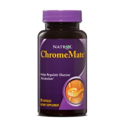 ChromeMate 200 мкг 90 капсули | Natrol Понижава холестерола Поддържа мускулната маса Регулира кръвната захар ChromeMate 200 мкг 90 капсули | Natrol на супер цена нормализира функциите на инсулина Как ChromeMate 200 мкг 90 капсули | Natrol Понижава холесте