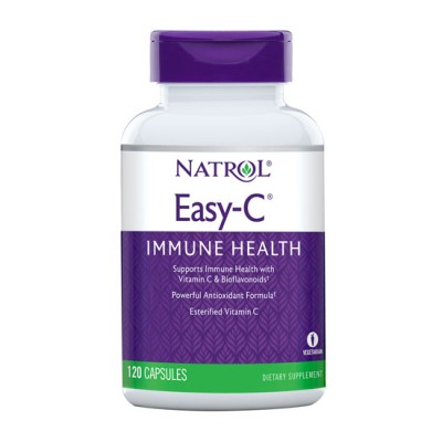 Easy-C 500 mg + Citrus Bioflavonoids 120 капсули | Natrol NATROL Easy-C® e регенериращ комплекс с цитрусови биофлавоноиди Съдържа Витамин C - антиоксидант с висока ефективност 100% Вег Easy-C 500 mg + Citrus Bioflavonoids 120 капсули | Natrol NATROL Easy-