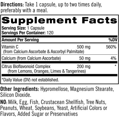 Easy-C 500 mg + Citrus Bioflavonoids 120 капсули | Natrol NATROL Easy-C® e регенериращ комплекс с цитрусови биофлавоноиди Съдържа Витамин C - антиоксидант с висока ефективност 100% Вег Easy-C 500 mg + Citrus Bioflavonoids 120 капсули | Natrol NATROL Easy-