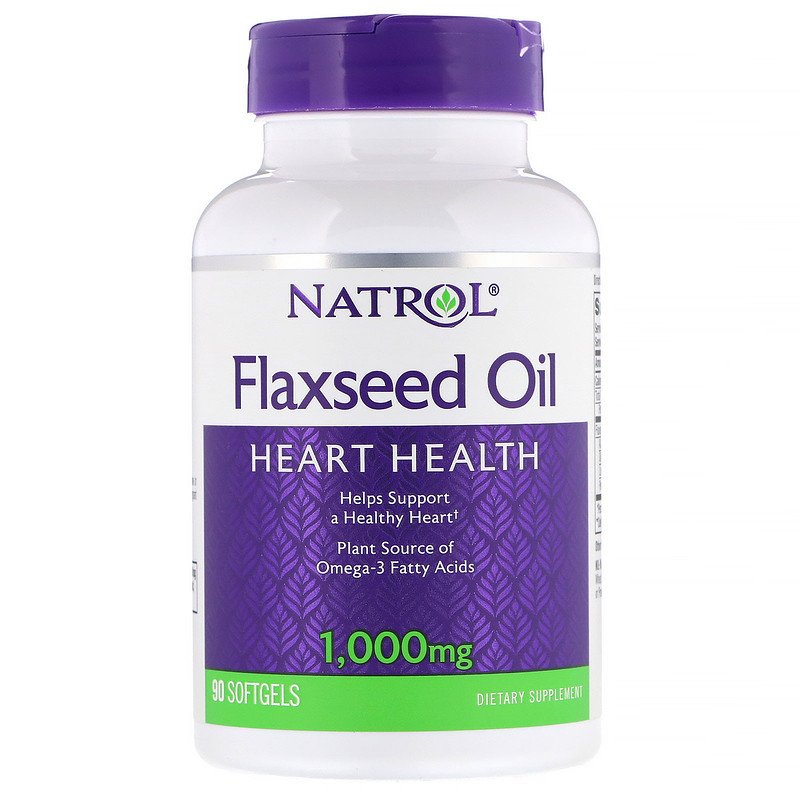 Ленено Масло (FlaxSeed Oil) 1000 мг 90 капсули | Natrol