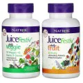 JuiceFestiv (VeggieFestiv + FruitFestiv) 60 + 60 капсули | Natrol Притежава силни антиоксидантни действия Укрепва имунната система Подпомага храносмилателните процеси За детоксикация Намалява телес JuiceFestiv (VeggieFestiv + FruitFestiv) 60 + 60 капсули 