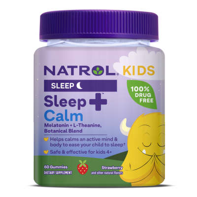 Kids Sleep+ Calm Gummies Strawberry 60 дъвчащи таблетки | Natrol