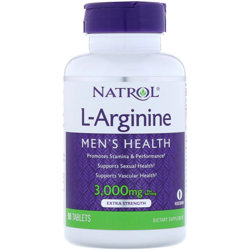 L-Arginine (Аргинин) 3000 мг 90 таблетки | Natrol
