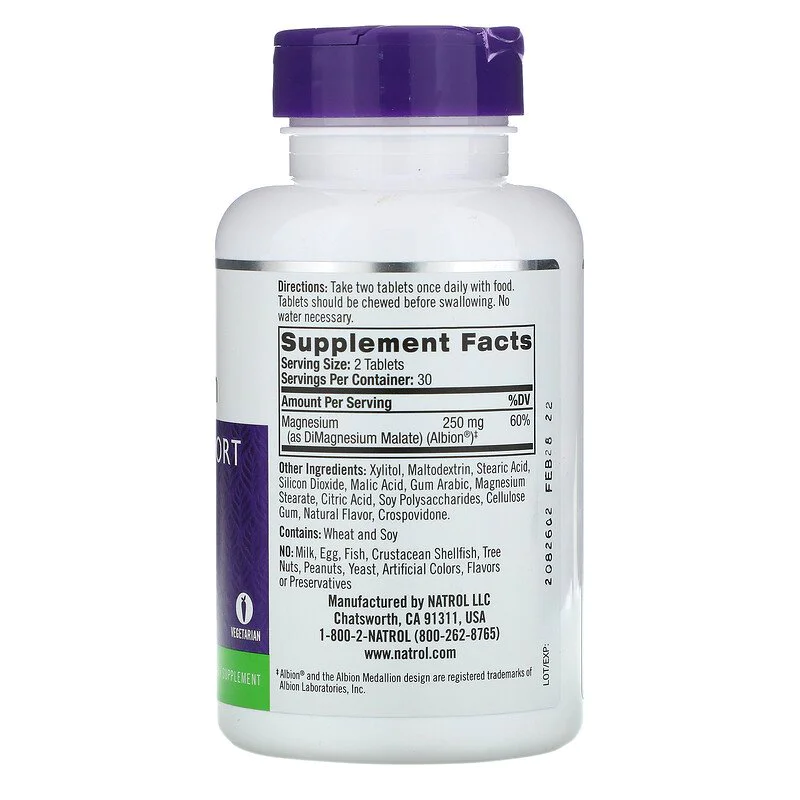 Magnesium - High Absorption 60 дъвчащи таблетки | Natrol Magnesium High Absorption 60 дъвчащи таблетки | NatrolМощен антиоксидант
Нормализира съкратителната функция на миокарда
Спомага обмяната на веществата
Има функция на имуностимулатор Magnesium High Absorption 60 дъвчащи таблетки | Natrol Мощен антиоксидант Нормализира съкратителната функция на миокарда Спомага обмяната на веществата Има функция на имуностимулатор Полезен при раз Magnesium High Absorption 60 дъвчащи таблетки | Natrol М