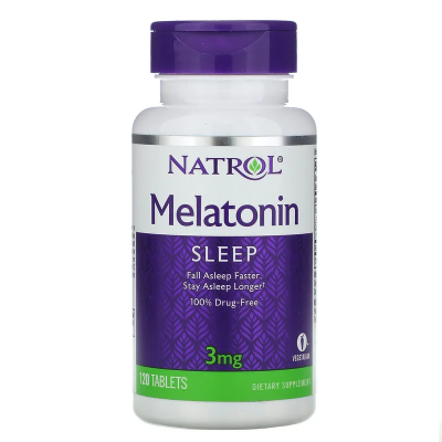 Мелатонин (Melatonin) 3 мг от Natrol - за здрав и спокоен сън Помага при безсъние Може да регулира холестерола Подсилва имунната система При проблеми със съня - решението е Мелатонин на таблетки&nb Мелатонин (Melatonin) 3 мг от Natrol - за здрав и спо