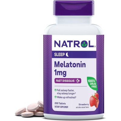 Melatonin Fast Dissolve 1 мг 90 таблетки | Natrol