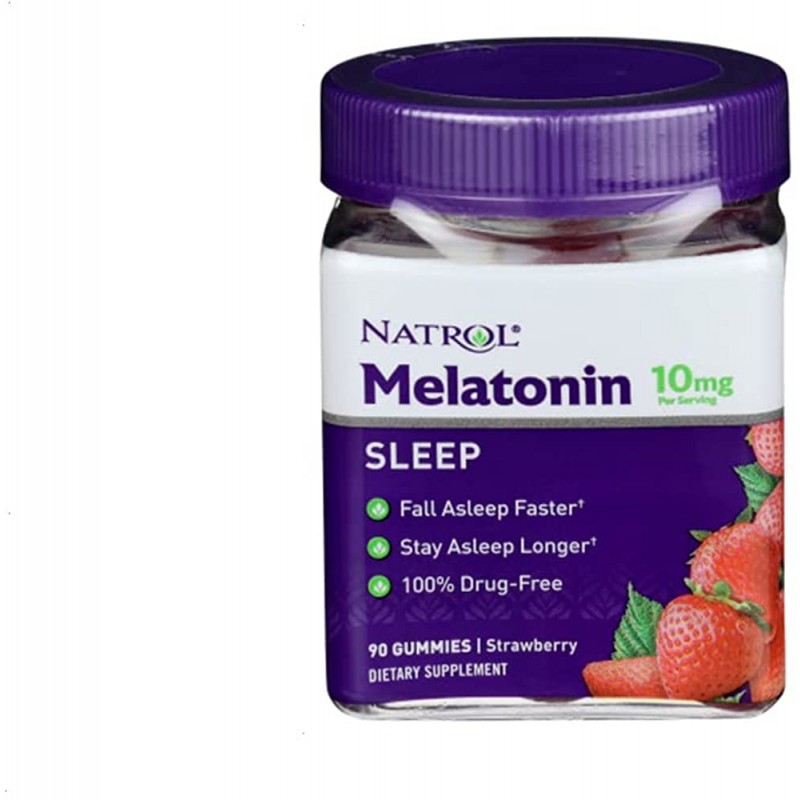 Melatonin 5 мг 90 дъвчащи таблетки с вкус ягода | Natrol