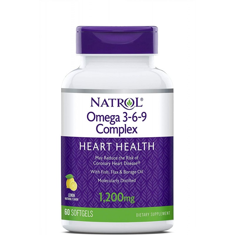 Omega 3-6-9 Complex 60 дражета | Natrol