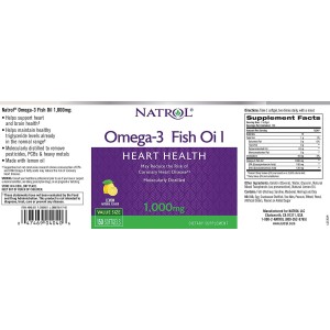 Omega-3 Fish Oil 1000 мг 150 гел-капсули | Natrol
