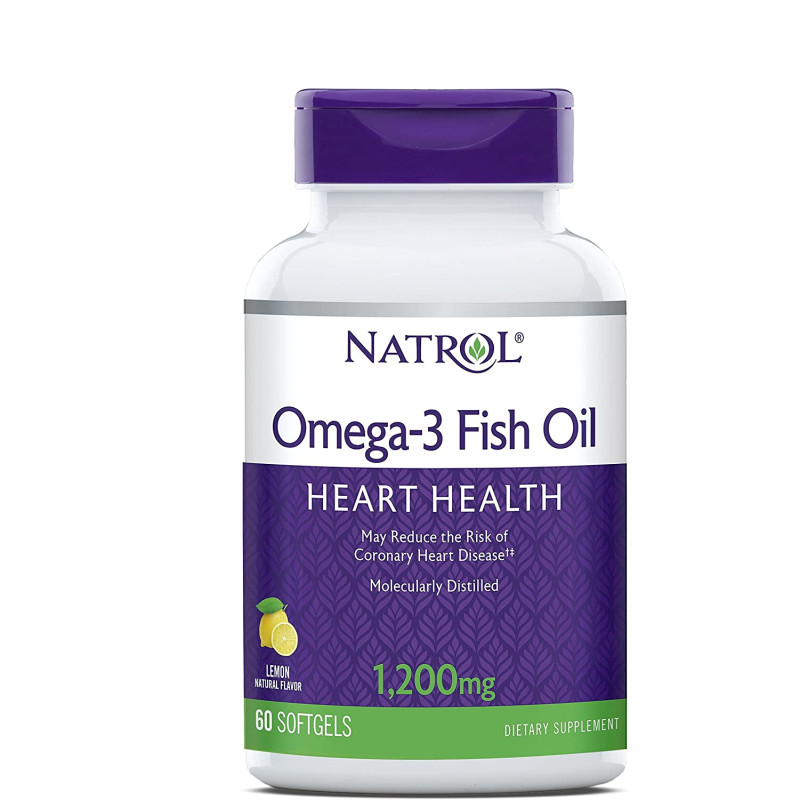 Omega-3 Fish Oil 1200 мг 60 дражета | Natrol