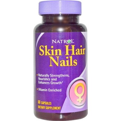 Skin, Hair, Nails (Коса, кожа, нокти) 60 капсули | Natrol За здрави и красиви нокти Укрепва косата Прави кожата еластична Подсилва имунната система Придава енергия Със силно антиоксидантно дейст Skin, Hair, Nails (Коса, кожа, нокти) 60 капсули | Natrol За