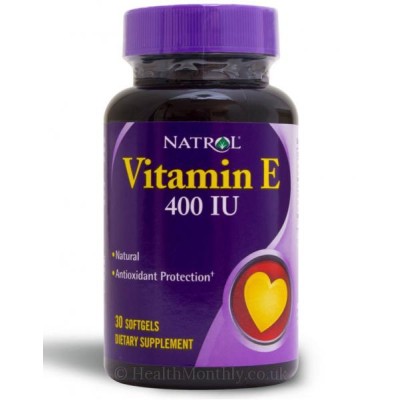Vitamin E 400 IU 30 дражета | Natrol Повишава имунитета Противодейства на стареенето Подпомага репродуктивните функции Против тромбози Подхранва епидермиса При Алцхаймер Подобрява възпроизвежданет Vitamin E 400 IU 30 дражета | Natrol Повишава имунитета Пр