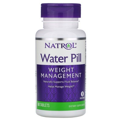 Water Pill Водно хапче за отслабване 60 таблетки | Natrol Water Pill Водно хапче за отслабване 60 таблетки | Natrol помагат за редуцирането на телесното тегло чрез отводняване поддържат нивата на нормалния воден баланс в тялото облекчава чувство Water Pill Водно хапче за отслабване 60 таблетки | Natrol помагат за редуцирането на телесното тегло чрез отводняване поддържат нивата на нормалния воден баланс в тялото облекчава чувството за тежест и подпух Water Pill Водно хапче за отслабване 60 таблет