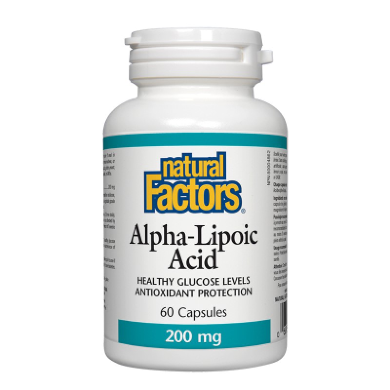 Alpha-Lipoic Acid 200 мг 60 капсули | Natural Factors