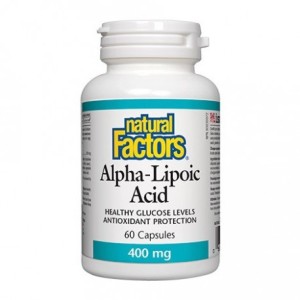 Алфа Липоева киселина 400 мг 60 капсули I Natural Factors Алфа Липоева киселина 400 мг 60 капсули I Natural Factors
