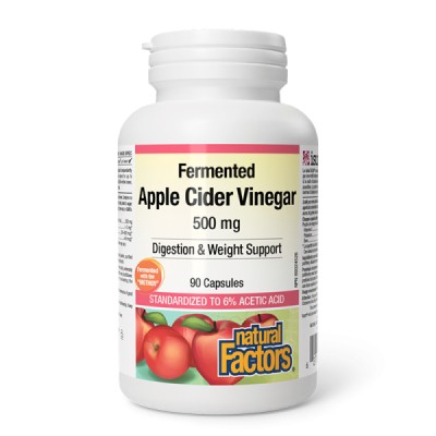 Apple Cider Vinegar 500 мг 90 капсули | Natural Factors Apple Cider Vinegar 500 мг 90 капсули | Natural Factors