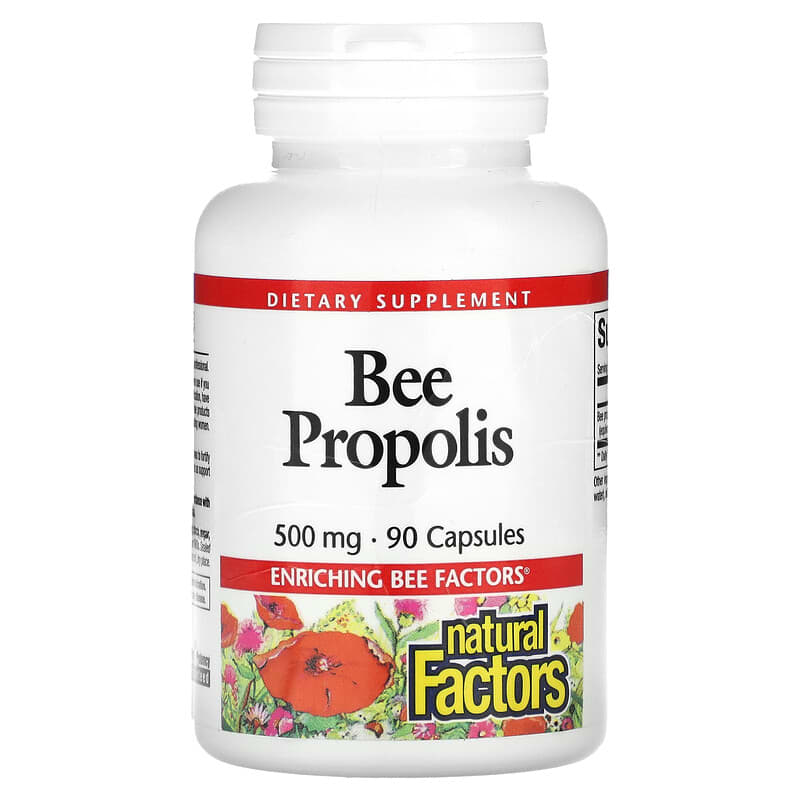 Bee Propolis 500 мг 90 капсули | Natural Factors