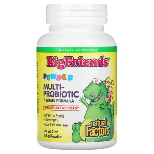 Big Friends Powder Multi-Probiotic 3 млрд. CFU 60 гр | Natural Factors Big Friends Powder Multi-Probiotic 3 млрд. CFU 60 гр | Natural Factors