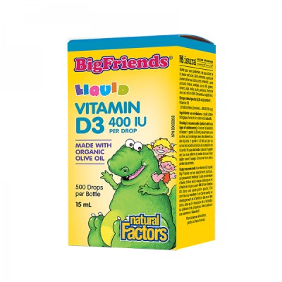 BigFriends Liquid Vitamin D3 400 IU 15 мл | Natural Factors