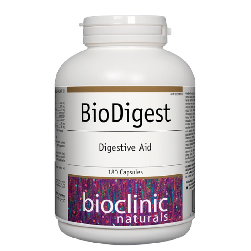 BioDigest Digestive Aid 180 капсули | Bioclinic Naturals