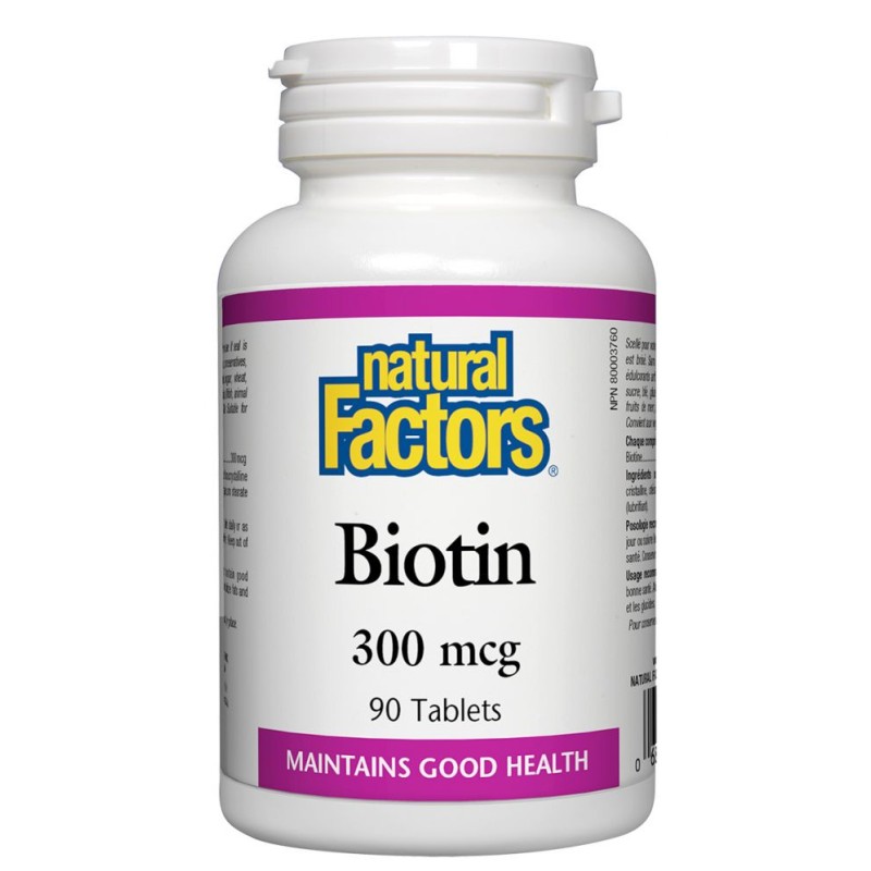 Biotin 300 мкг 90 таблетки | Natural Factors