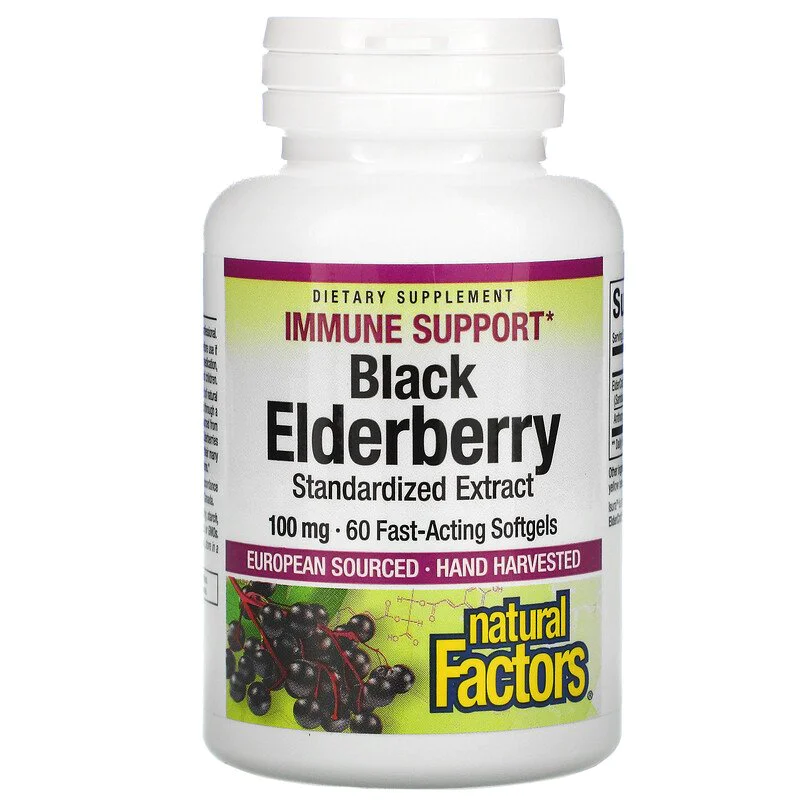 Black Elderberry (стандартизиран екстракт) 100 мг 60 гел-капсули | Natural Factors Black Elderberry (стандартизиран екстракт) 100 мг 60 гел-капсули | Natural FactorsИзцяло натурален продукт
Стимулира имунната система и предпазва организма
Грижи Black Elderberry (стандартизиран екстракт) 100 мг 60 гел-капсули | Natural Factors Изцяло натурален продукт Стимулира имунната система и предпазва организма Грижи се за здравето на пикочната система Благоп Black Elderberry (стандартизиран екстракт) 100 мг