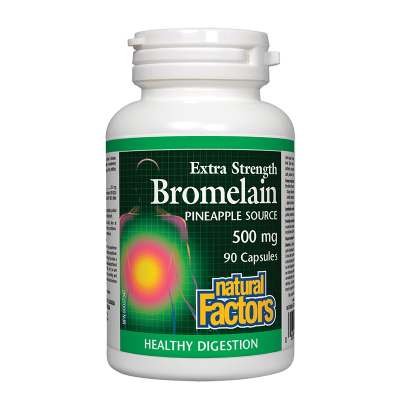 Bromelain 500 мг 90 капсули | Natural Factors
