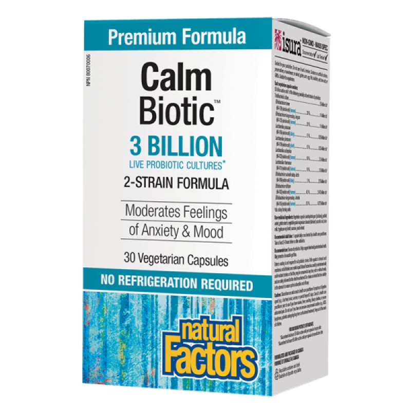 Calm Biotic 3 млрд. CFU 30 веге капсули | Natural Factors