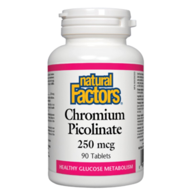 Chromium Picolinate 250 мкг 90 таблетки | Natural Factors