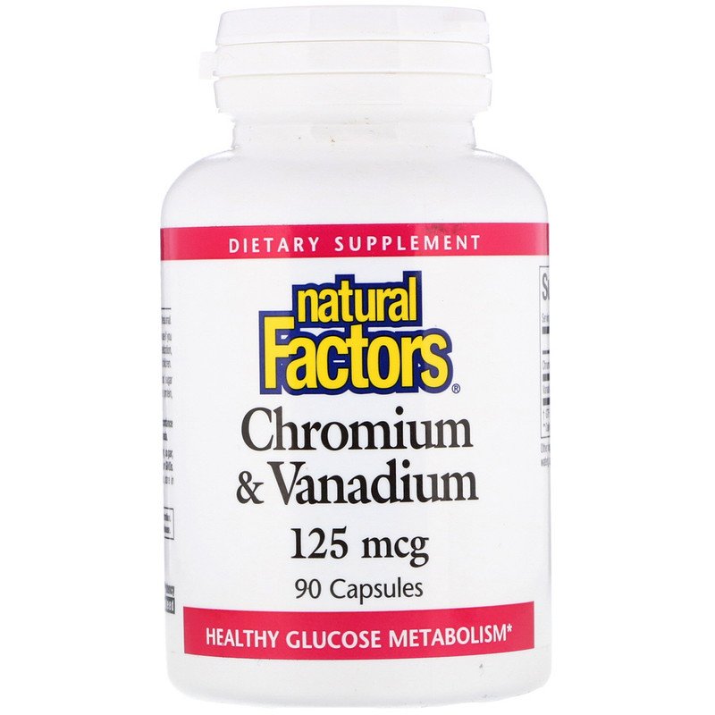 Chromium & Vanadium 90 капсули | Natural Factors