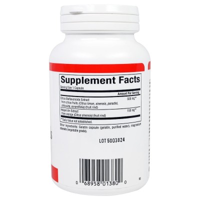 Citrus Bioflavonoids Plus Hesperidin 650 mg 90 caps Natural Factors Подобрява кръвната циркулация Срещу външни и вътрешни кръвоизливи Подобрява проницаемостта и еластичността на стените на всички съдове За Citrus Bioflavonoids Plus Hesperidin 650 mg 90 ca
