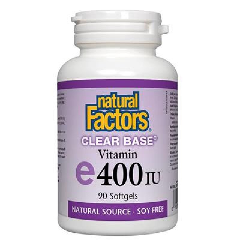 Clear Base Vitamin E 400 IU 90  гел-капсули | Natural Factors