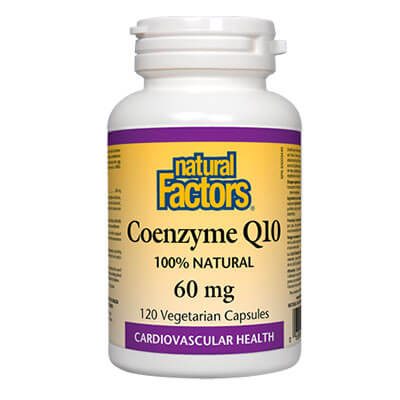 Coenzyme Q10 60 мг 120 веге капсули | Natural Factors Поддържа здравето на сърцето и подпомага нормалната сърдечна дейност Мощен антиоксидант Предпазва от свободни радикали Грижи се за здравето на венците Coenzyme Q10 60 мг 120 веге капсули | Natural Fact