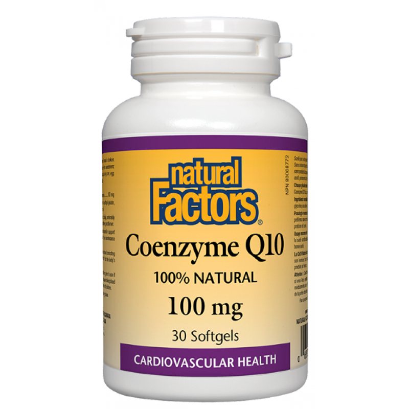 Коензим Q10 100 мг 30 гел-капсули | Natural Factors 