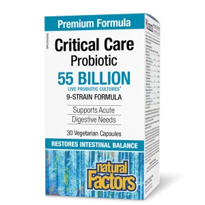 Critical Care Probiotic 55 млрд. CFU 30 веге капсули | Natural Factors Critical Care Probiotic 55 млрд. CFU 30 веге капсули | Natural Factors
