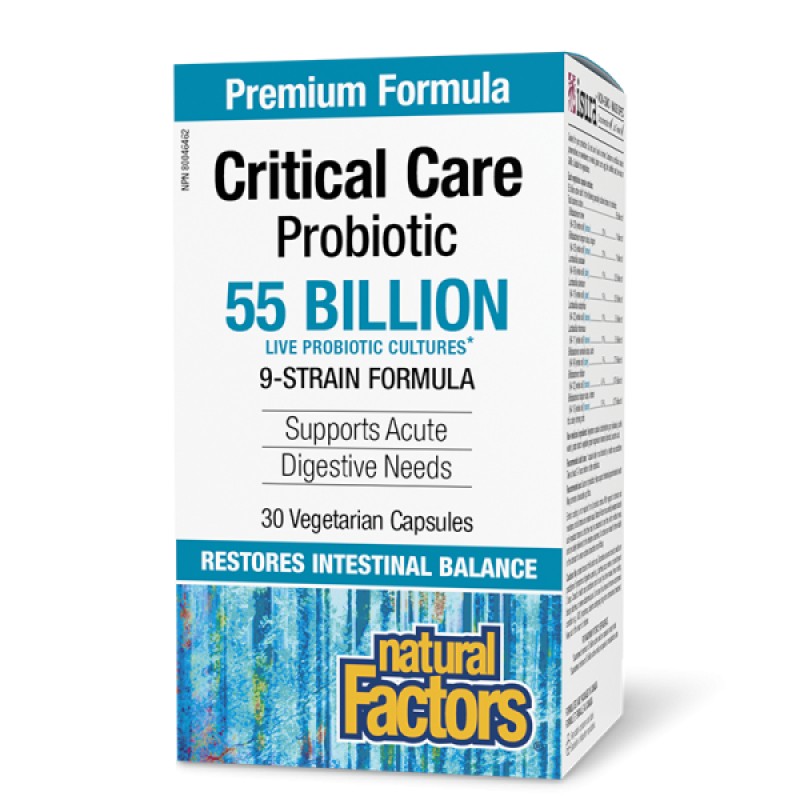 Critical Care Probiotic 55 млрд. CFU 30 веге капсули | Natural Factors