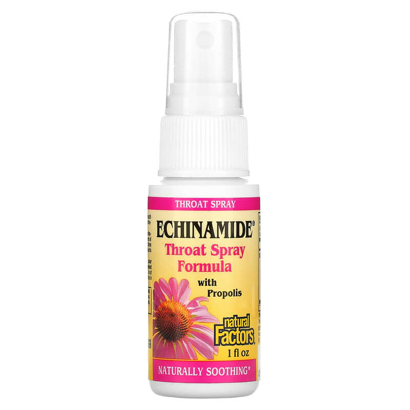 Echinamide Throat Spray Formula with Propolis 30 мл | Natural Factors