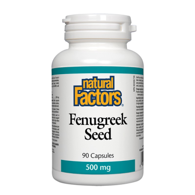 Fenugreek Seed 500 мг 90 капсули | Natural Factors