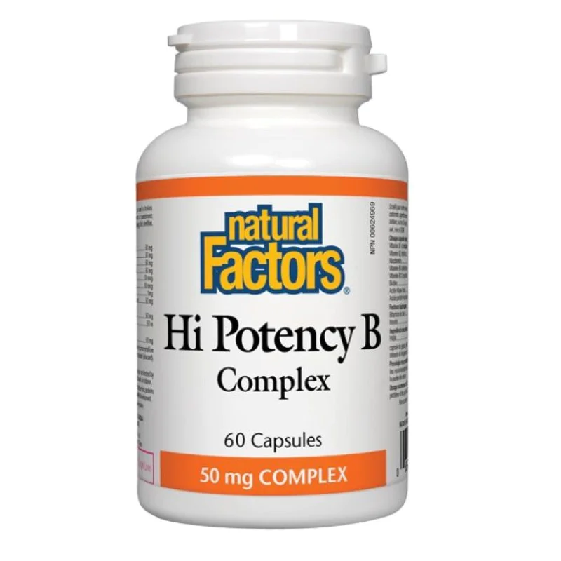 Hi Potency В Complex 50 мг 60 капсули | Natural Factors