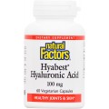 Hyabest Hyaluronic Acid 100 мг 60 веге капсули | Natural Factors