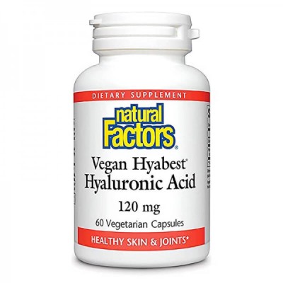 Hyabest Hyaluronic Acid 120 мг 60 веге капсули | Natural Factors